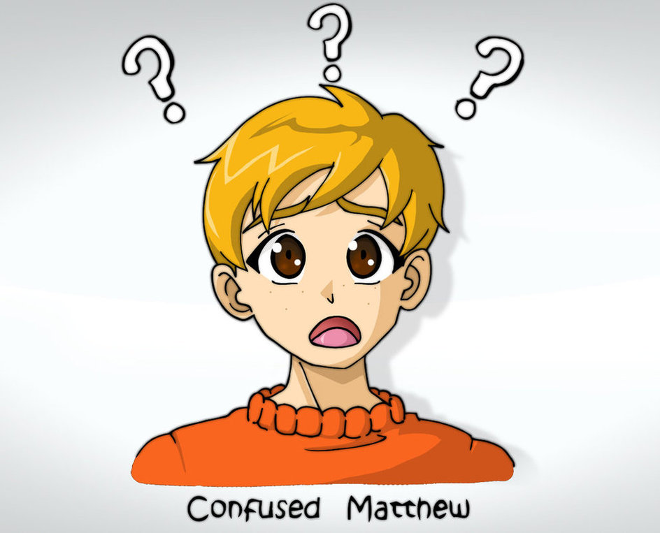 Confused Matthew By Glee Chan Clipart.