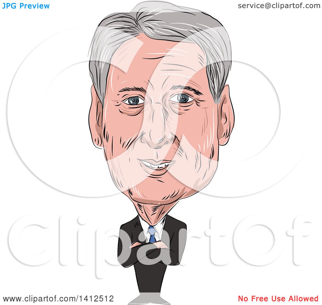 Clipart of a Sketched Caricature of Philip Anthony Hammond PC MP.