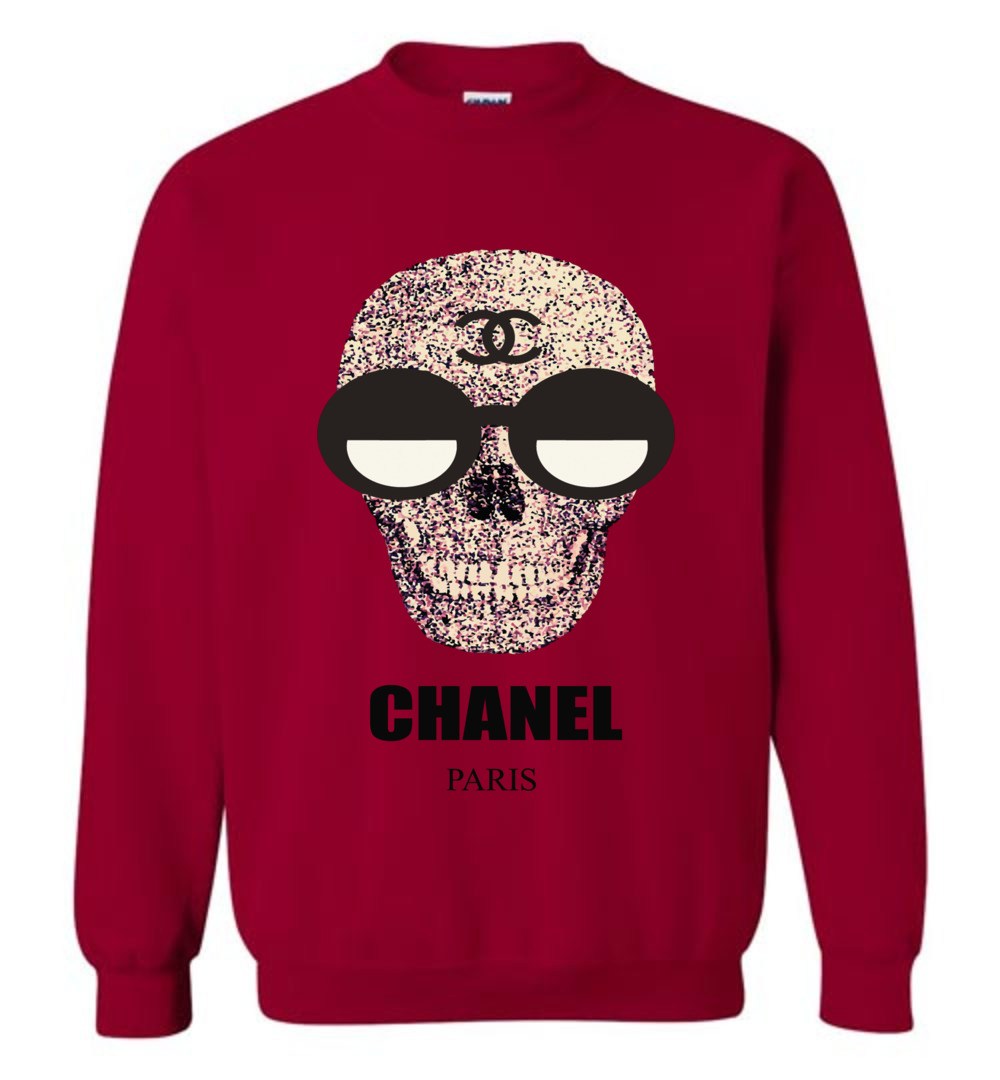 Chanel Fashion Skull Logo Sweatshirt.