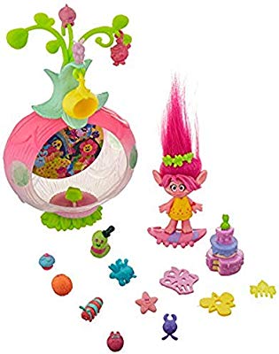 DreamWorks Trolls Sparkle Surprise Party Pod Playset with.