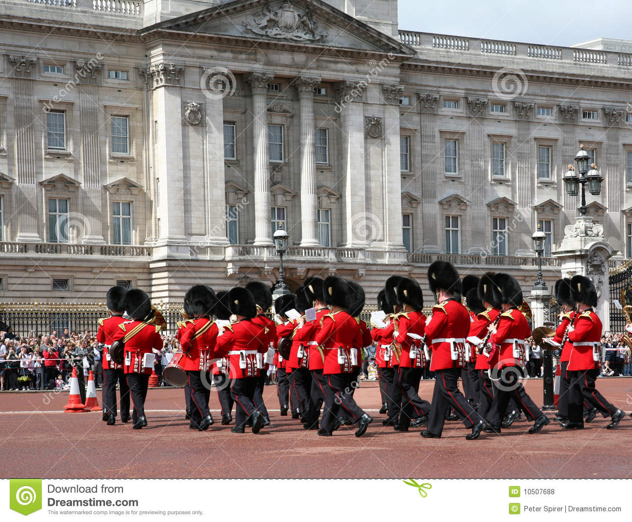 Buckingham Palace Changing Of The Guard Editorial Stock Photo.