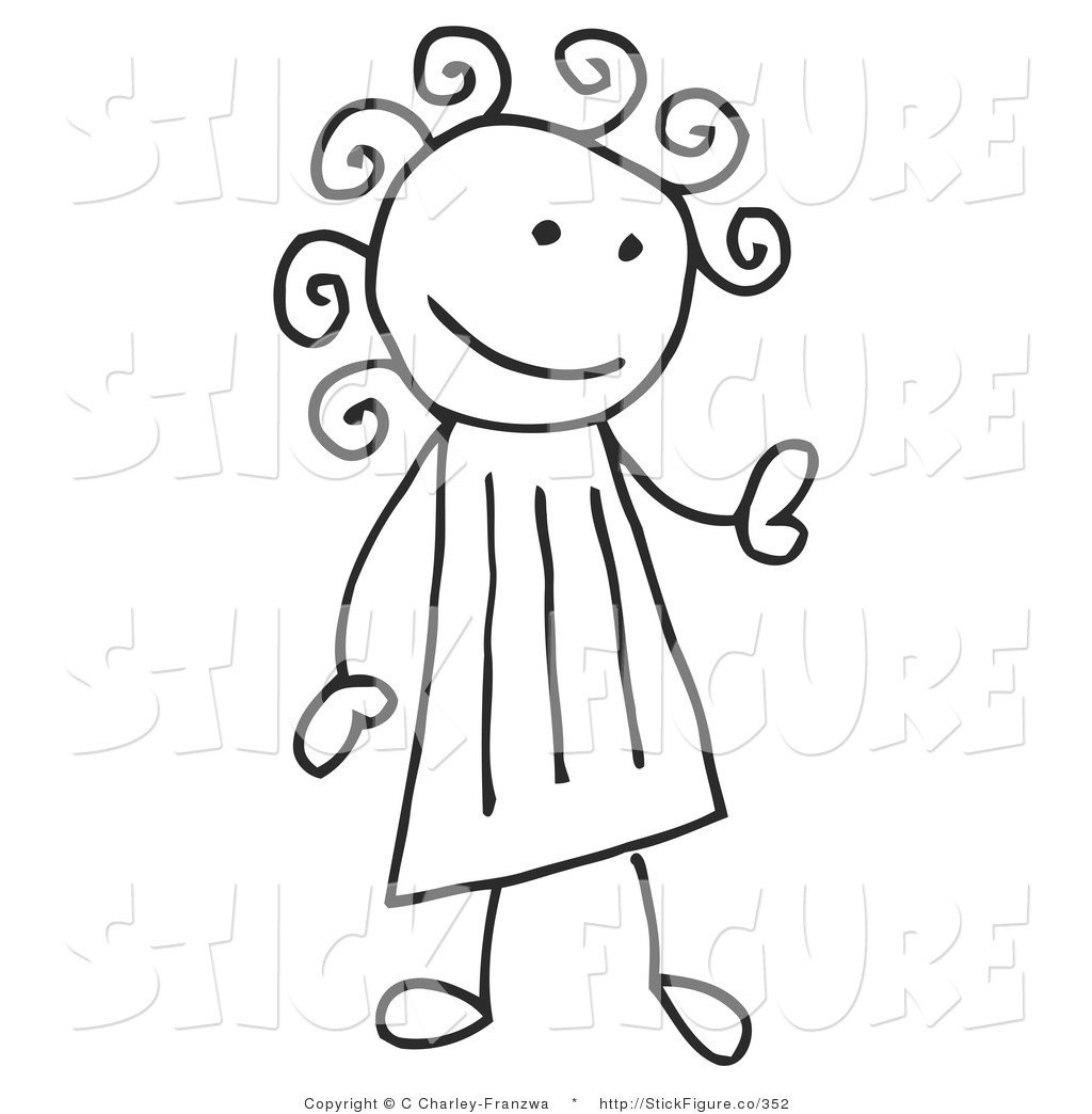 Clip Art Curly Hair Clipart.