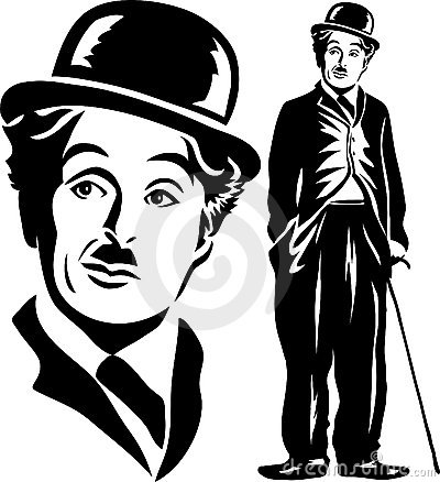 Charlie Chaplin Clip Art.