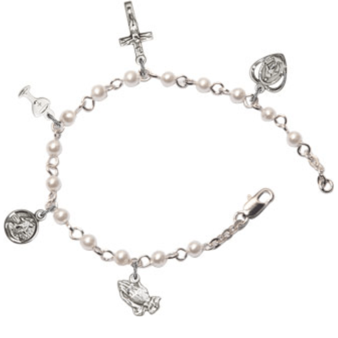 First Communion Charm Bracelet ⋆ Victory Gift Shop.