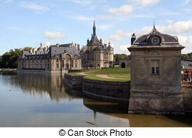 Stock Photo of Chateau de Chantilly.