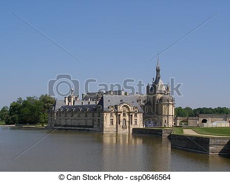 Stock Photo of Chateau de Chantilly.