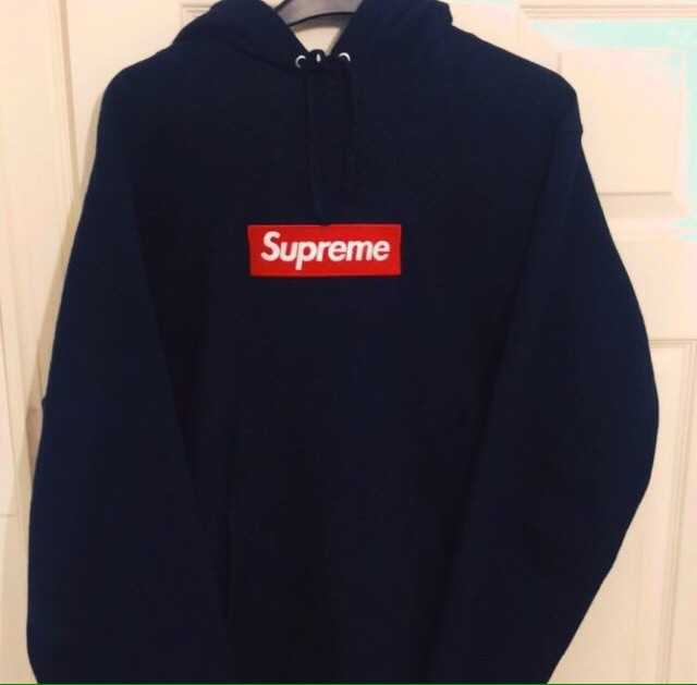 Supreme box logo hoodie.