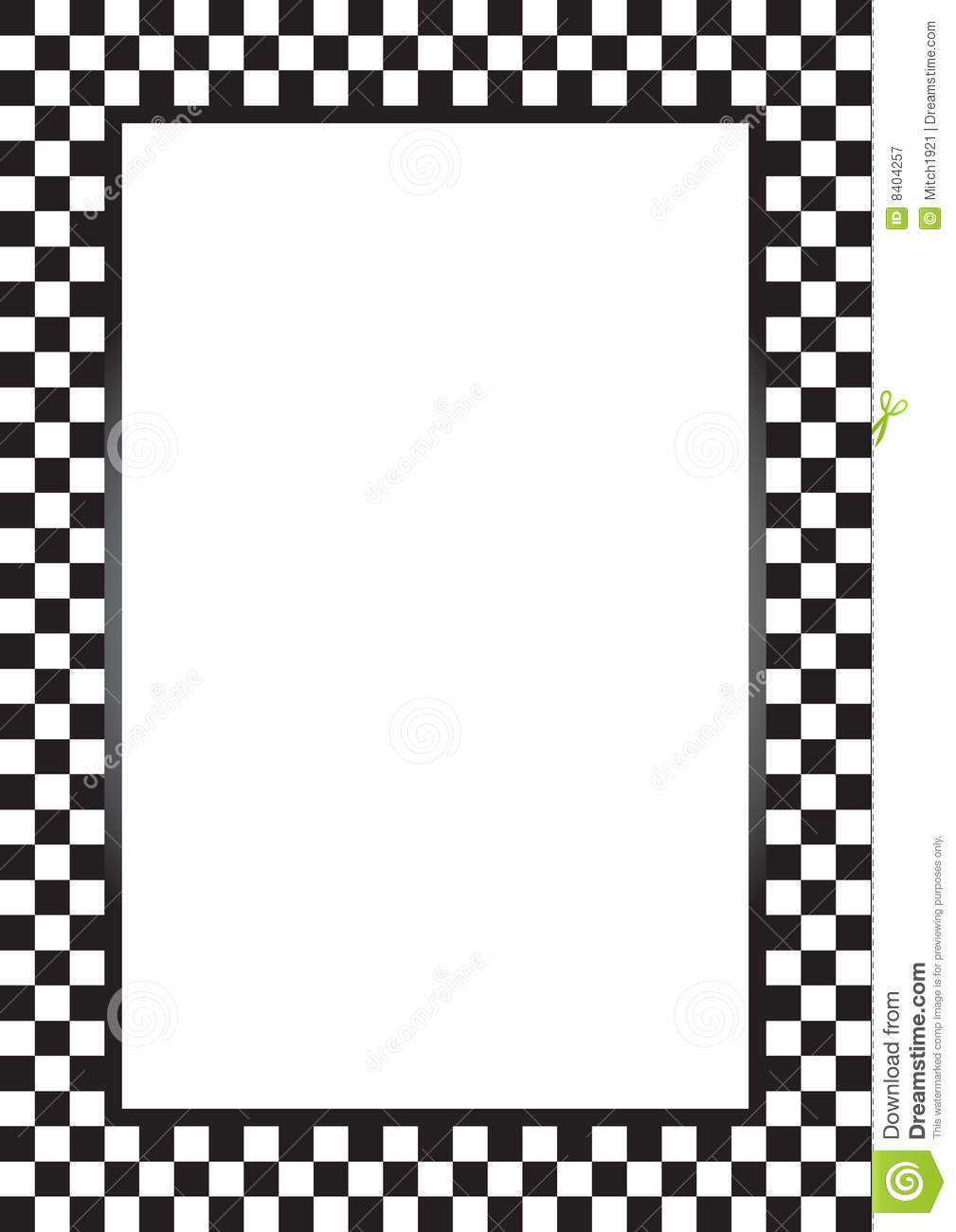 Checker Flag Clipart Borders.