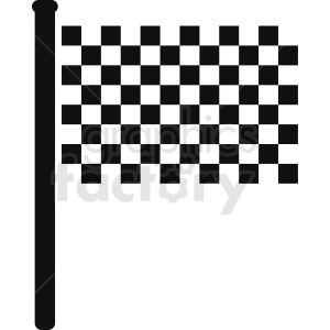 checkered flag design clipart. Royalty.