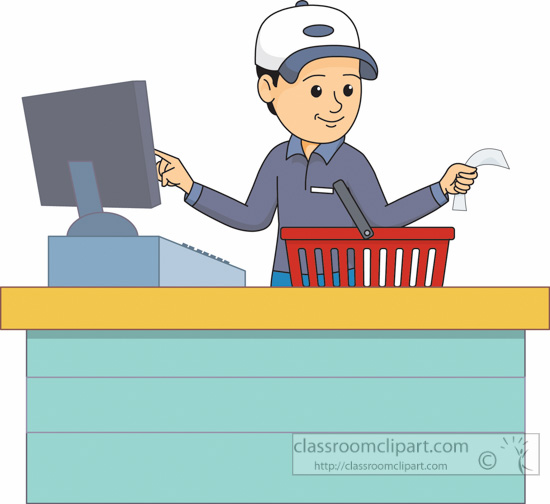 Store Counter Clipart.