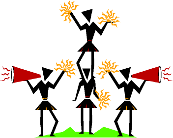 Cheering Clipart.
