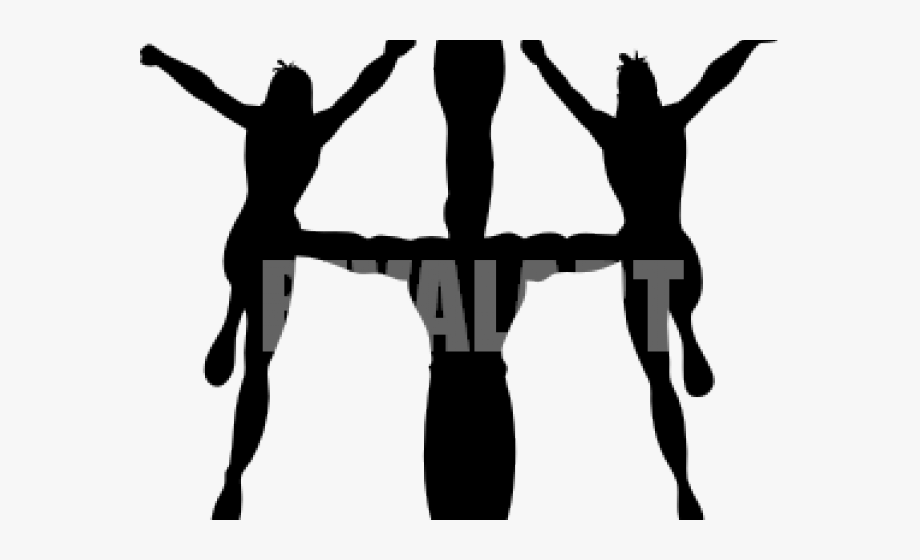 Cheerleader Clipart Stunt.