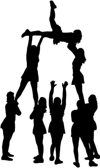 Cheer clipart stunt, Cheer stunt Transparent FREE for.