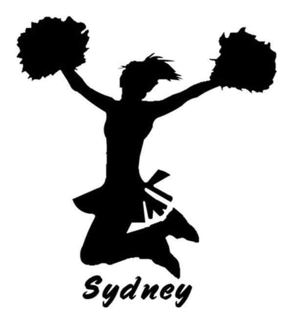 20+ Cheerleader Jump Silhouette Clip Art Ideas and Designs.