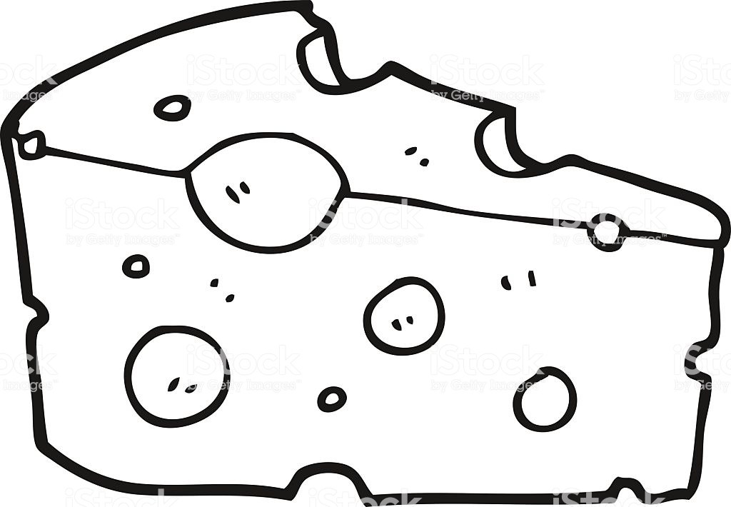Cheese black and white clipart 4 » Clipart Station.