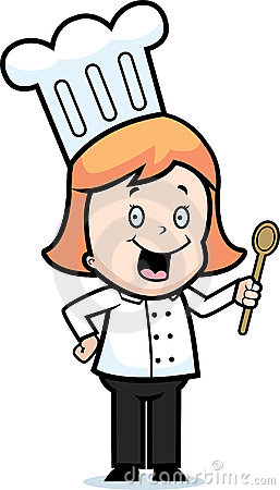 Girl Chef Clipart.