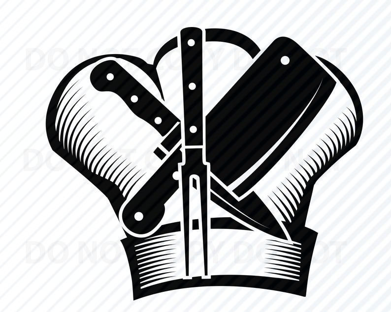 Chef Logo #3 SVG Files For Cricut.
