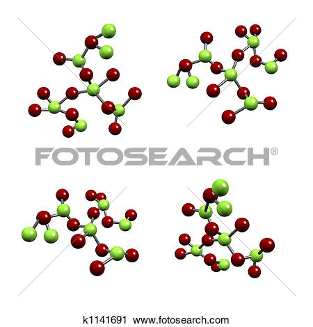 Clipart of Chemical Compound Structure of Molecules k1141691.