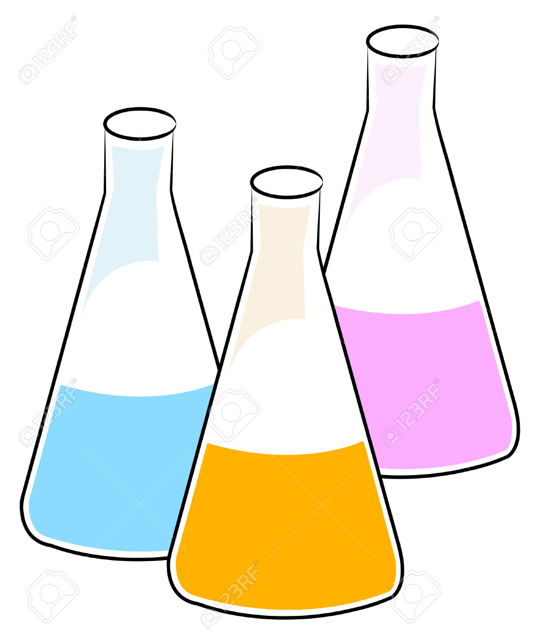 Chemical solution clipart.