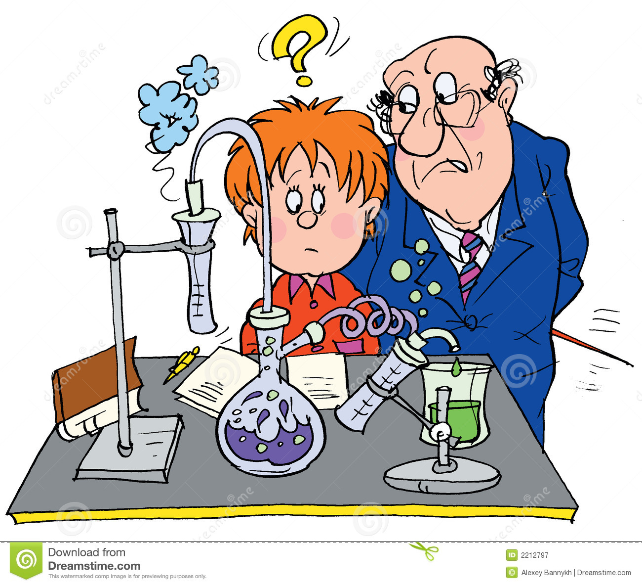 Funny Chemistry Clipart.