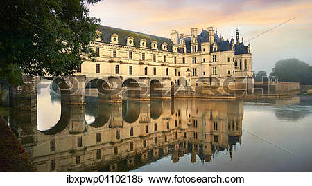 Stock Image of Chateau de Chenonceau, Loire Valley, Chenonceaux.