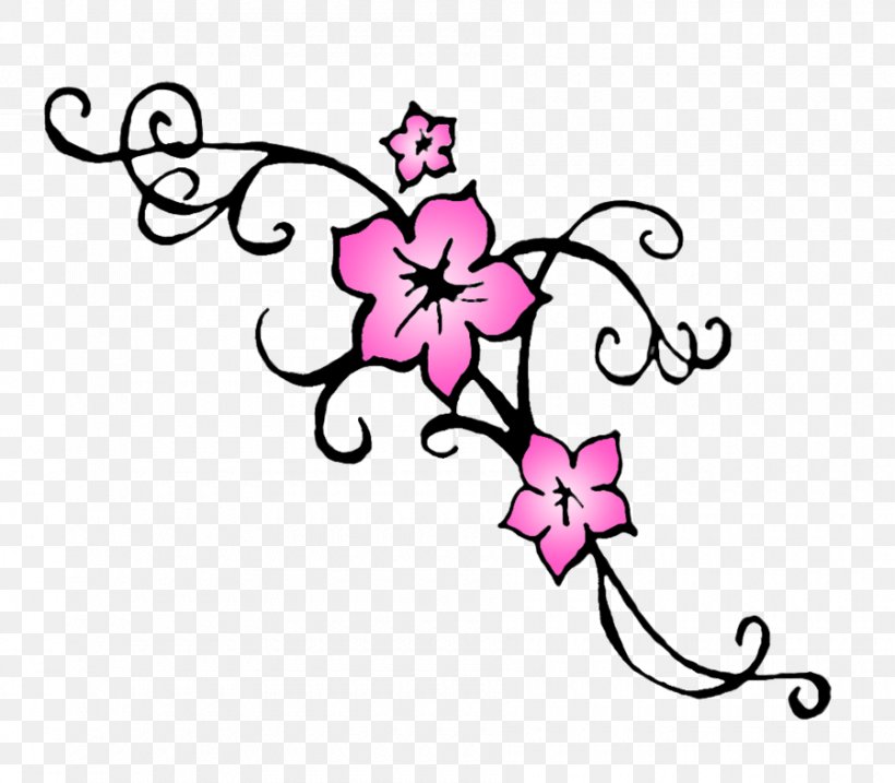 Cherry Blossom Tattoo Flower Clip Art, PNG, 900x787px.