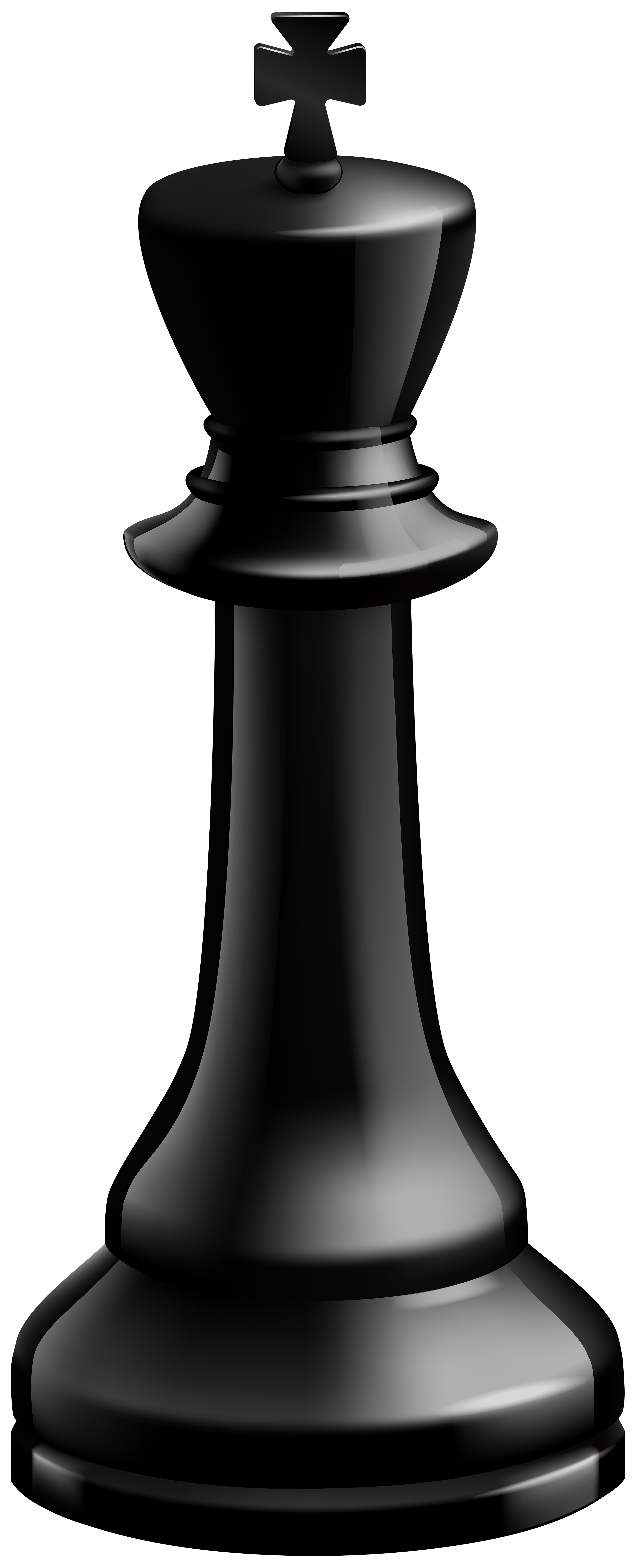 King Black Chess Piece PNG Clip Art.
