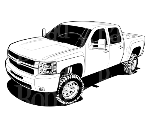 Free Free 207 Lifted Chevy Truck Svg SVG PNG EPS DXF File