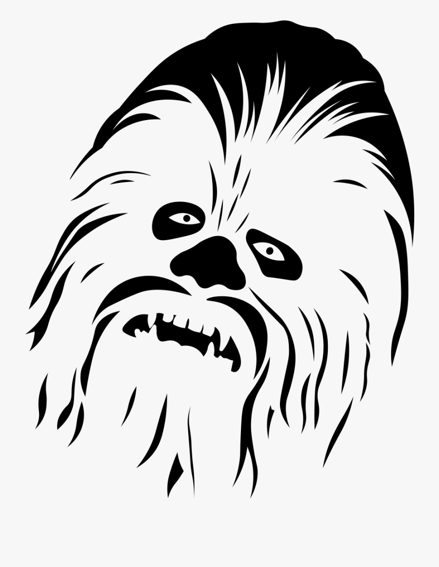 Chewbacca Png Black And White.