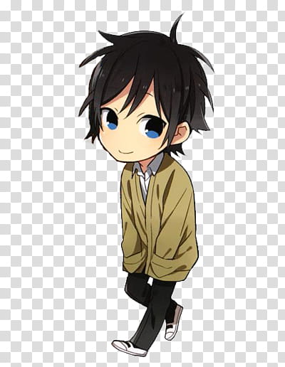 Chibi Anime Boy School Uniform, male chibi fan art.