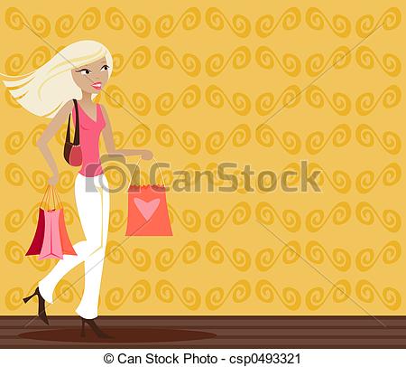 Blonde Shopper.