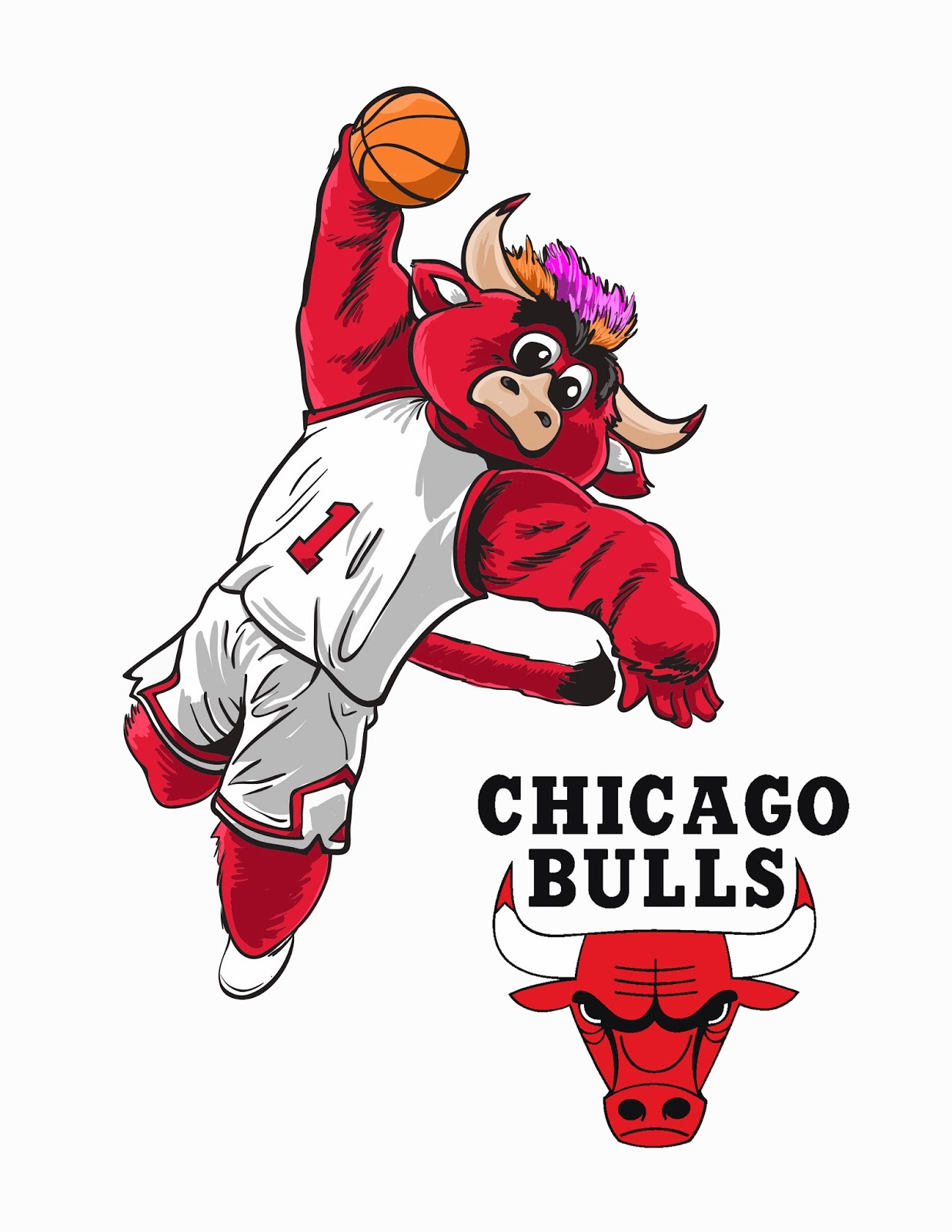 Chicago Bulls Vector at GetDrawings.com.