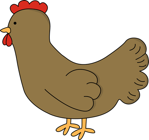 Cute Hen Clipart.