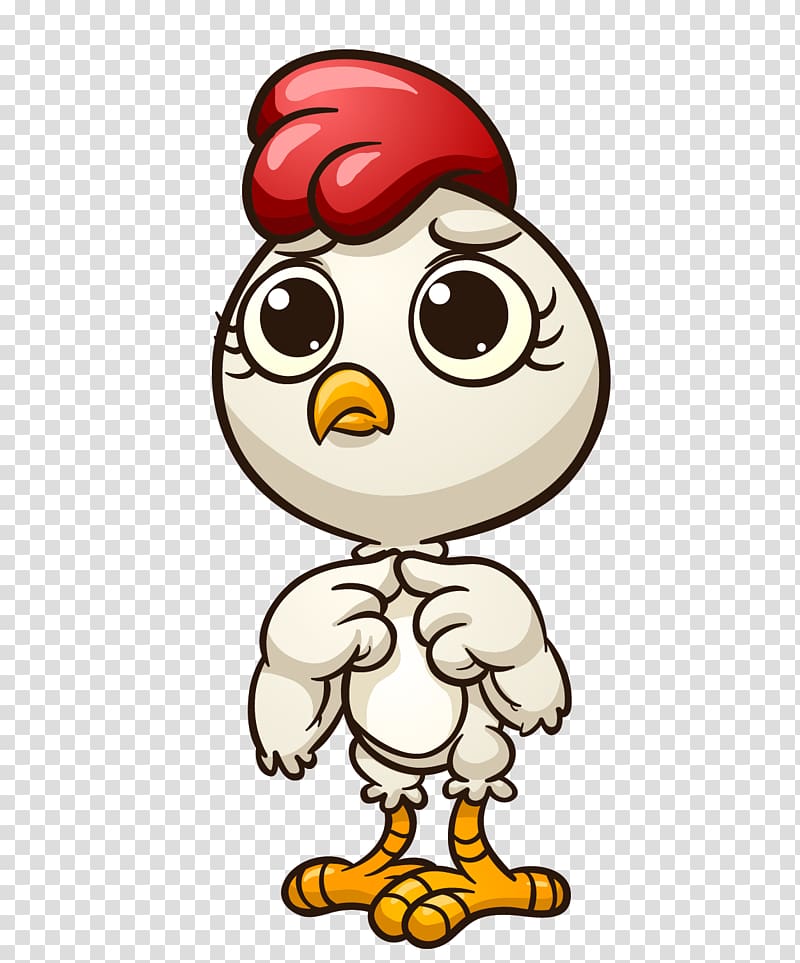 White chick , Chicken Cartoon , chick transparent background.