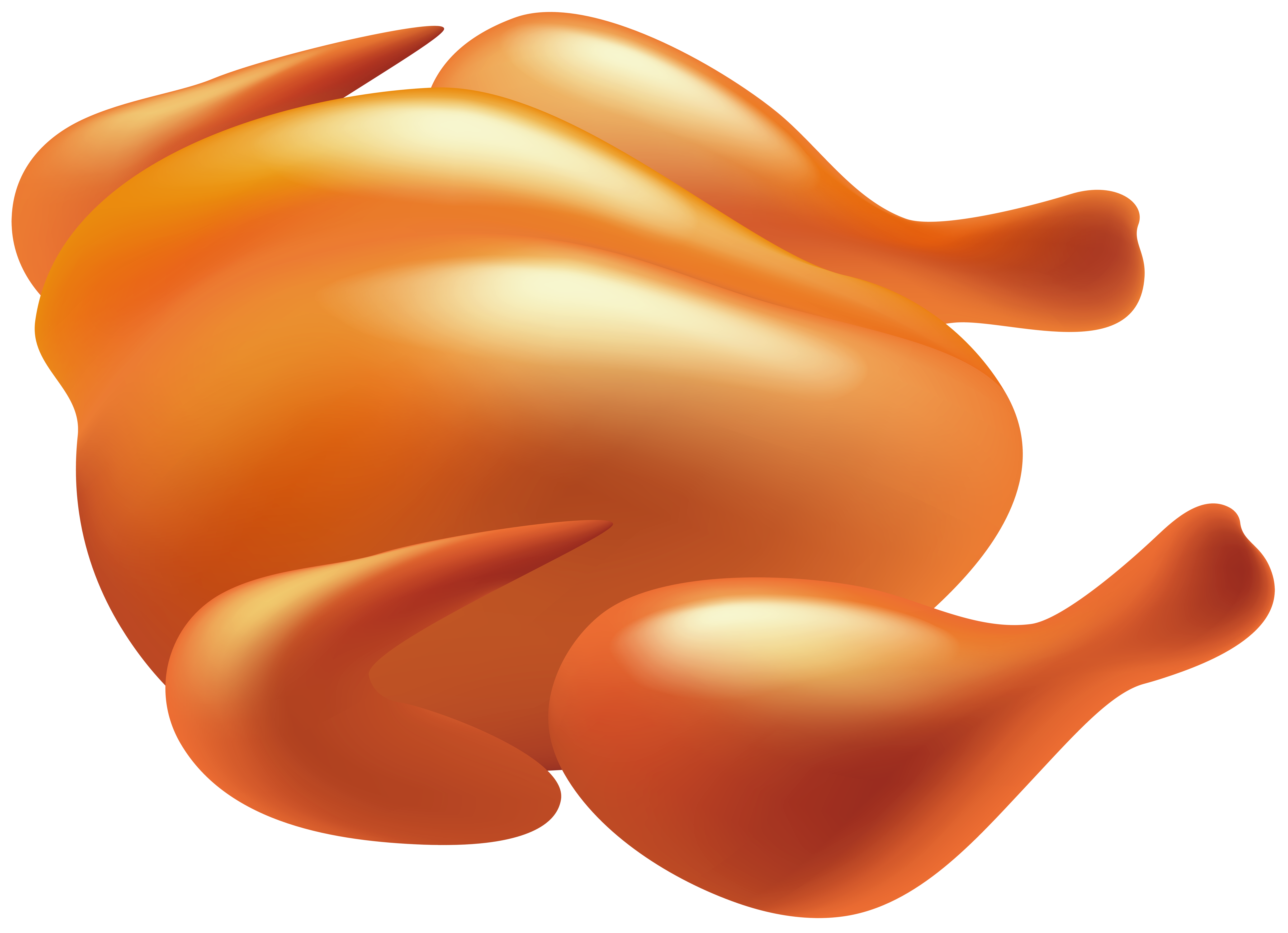 Roast Chicken PNG Clip Art.