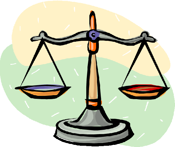 Scales of justice clip art.