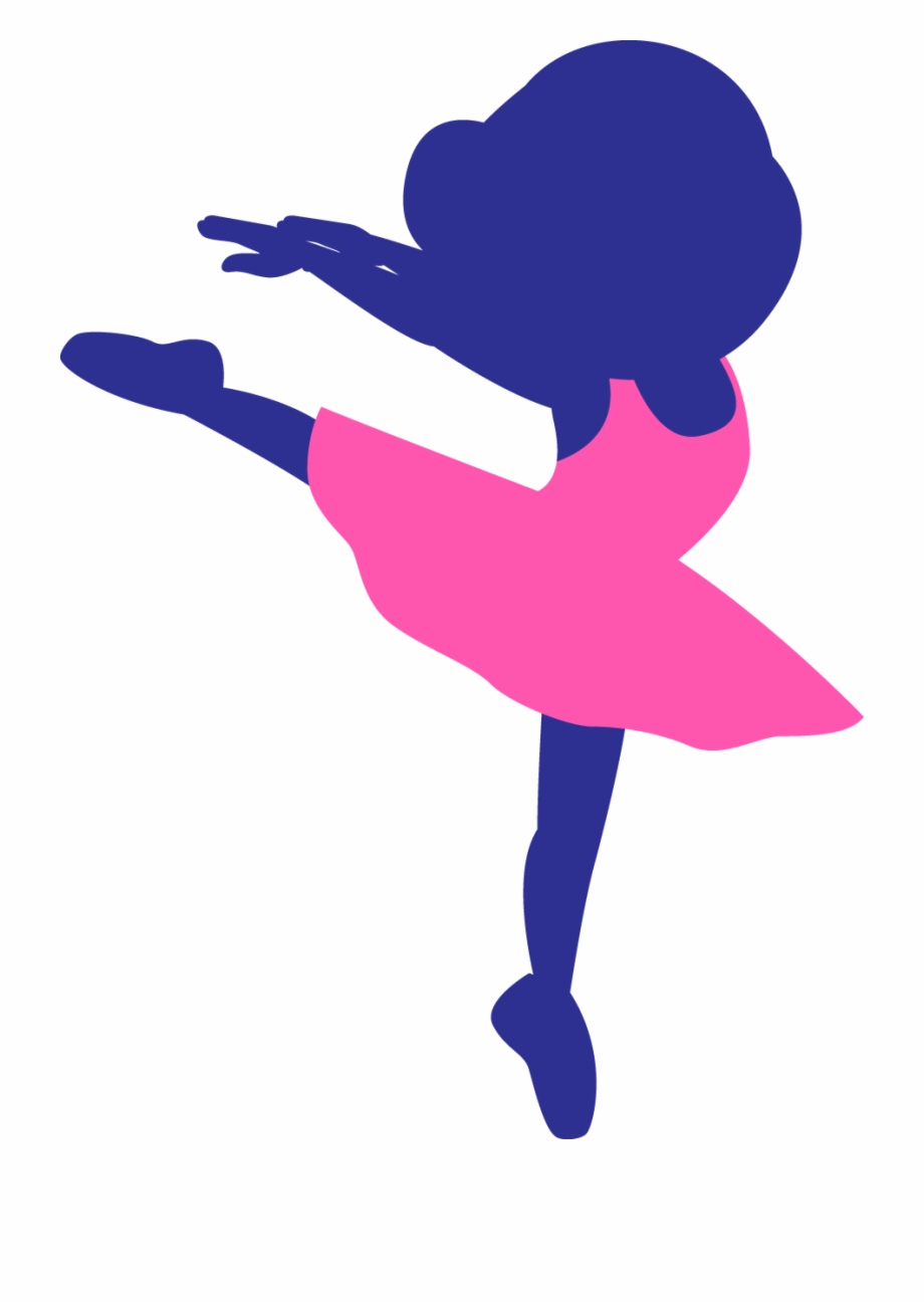 Little Ballerina Silhouette Clip Art
