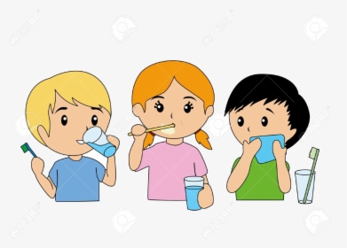 Brush Teeth Children Brushing Clipart Transparent Png.