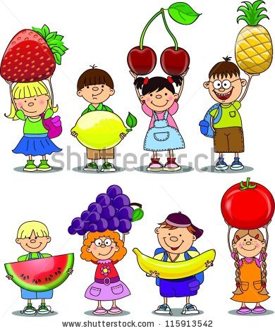 Fruits And Vegetables Clipart.