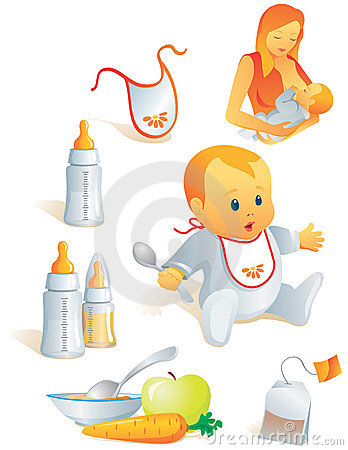 Baby Nutrition, Solid Food, Mi Royalty Free Stock Image.