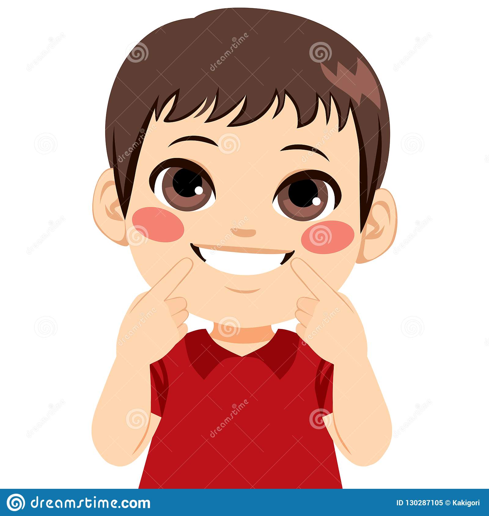 Boy Smiling Teeth stock vector. Illustration of beauty.