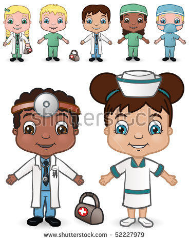 Black Child With Doctor Stock Images, Royalty.
