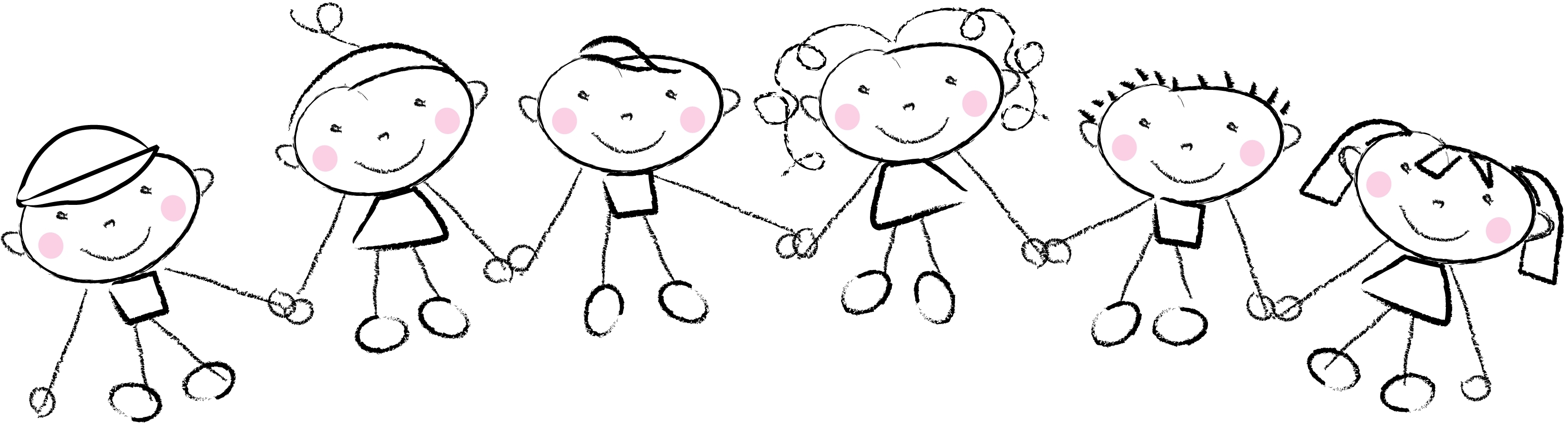 children holding hands clipart black and white 20 free Cliparts ...