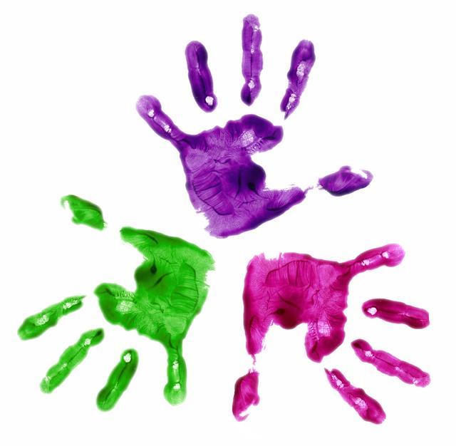 Childrens hand prints clipart 1 » Clipart Portal.