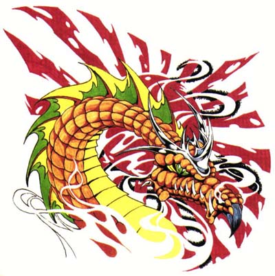Free Clipart of Chinese Dragons.