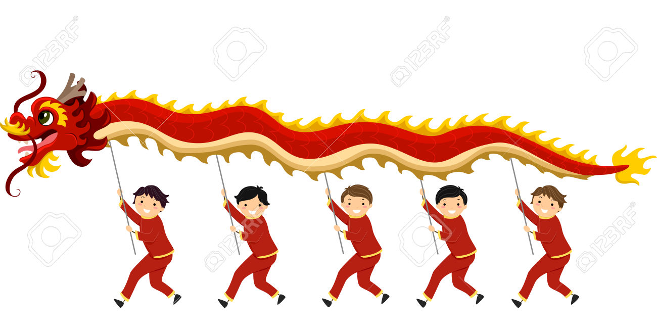 Китайский новый год дракон для детей