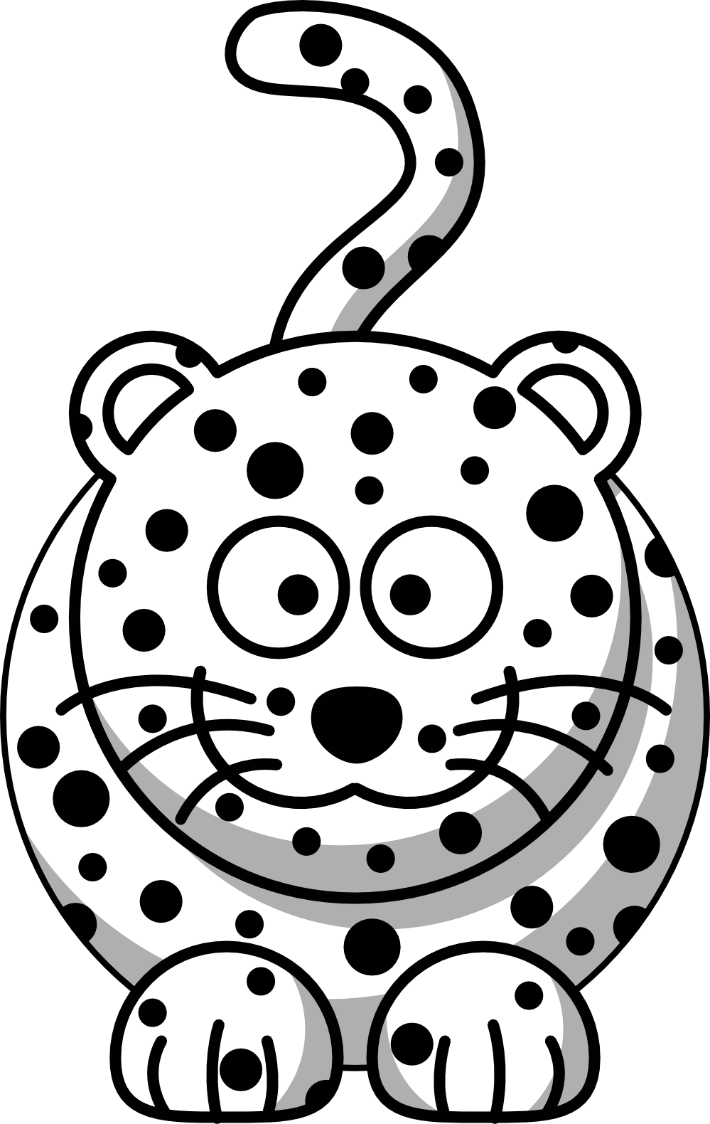 Snow Leopard Clipart.