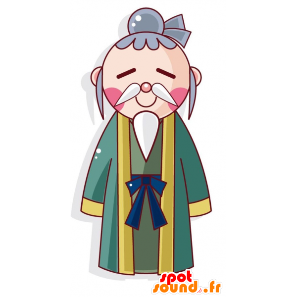 Old Chinese Man Clipart.