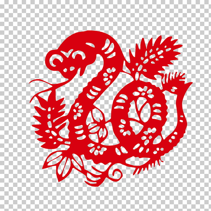 Chinese New Year Snake Chinese paper cutting Papercutting.