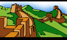 Great wall of china clipart hd.